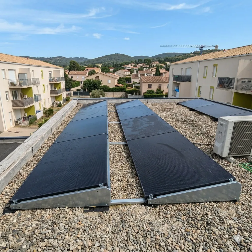 Installation toit plat